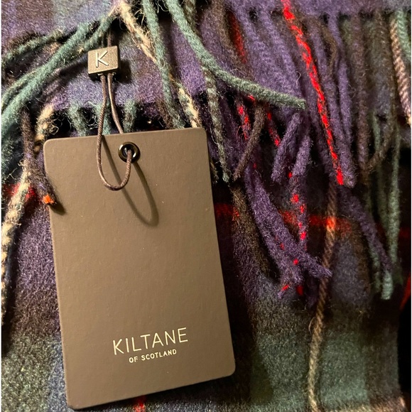 KILTANE OF SCOTLAND 100% Soft Fine L/Wool Scarf Mackenzie Family Tartan Plaid OS - Picture 5 of 11